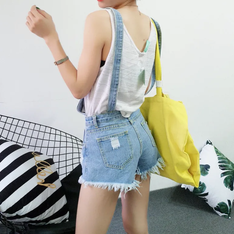 Acid Wash Denim Overalls