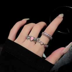 Adjustable Princess Heart Rings