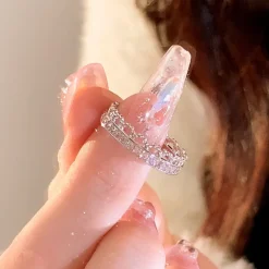 Adjustable Princess Heart Rings