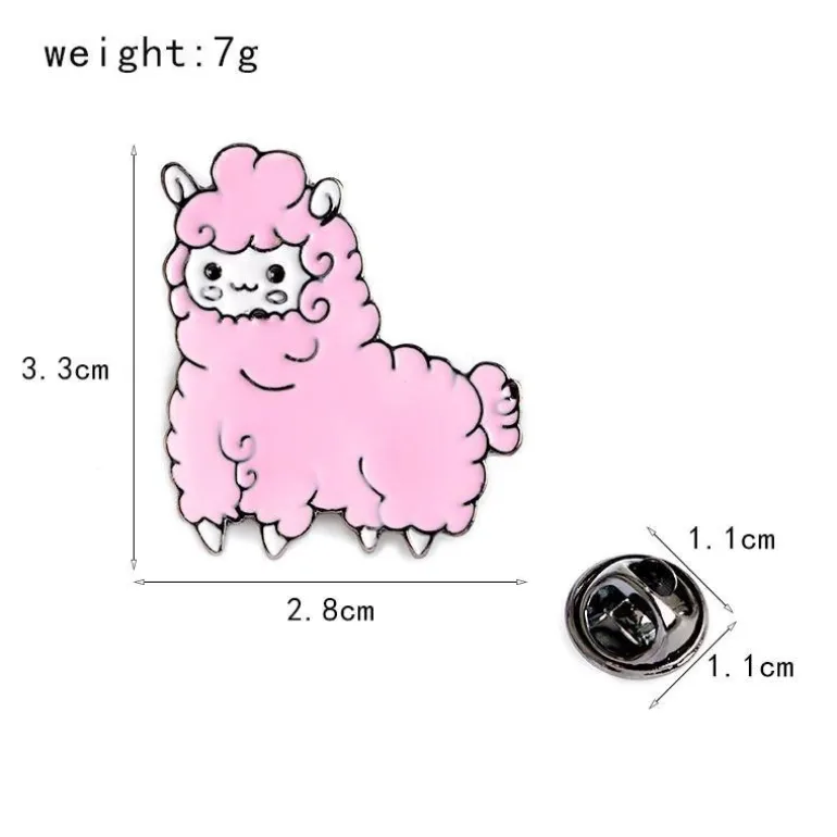 Alpaca Enamel Pin Set