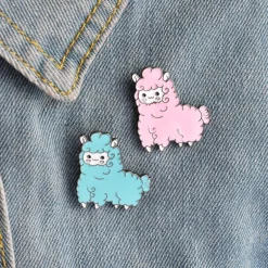 Alpaca Enamel Pin Set