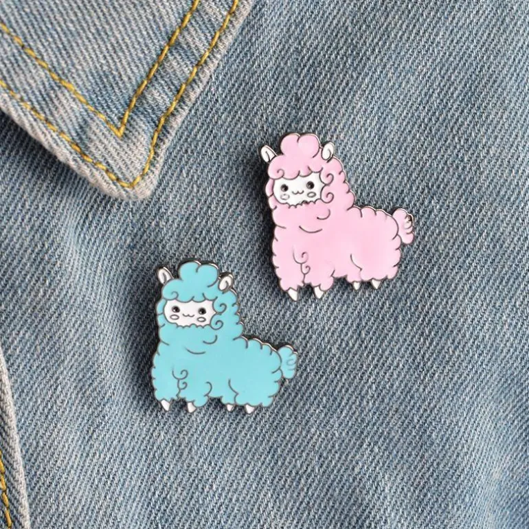 Alpaca Enamel Pin Set