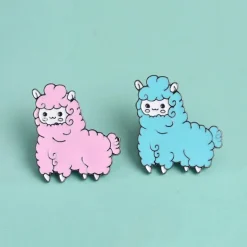 Alpaca Enamel Pin Set