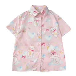 Angel Bunny Button-Up