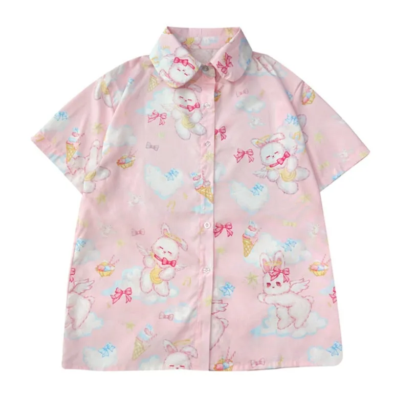Angel Bunny Button-Up