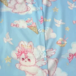 Angel Bunny Button-Up