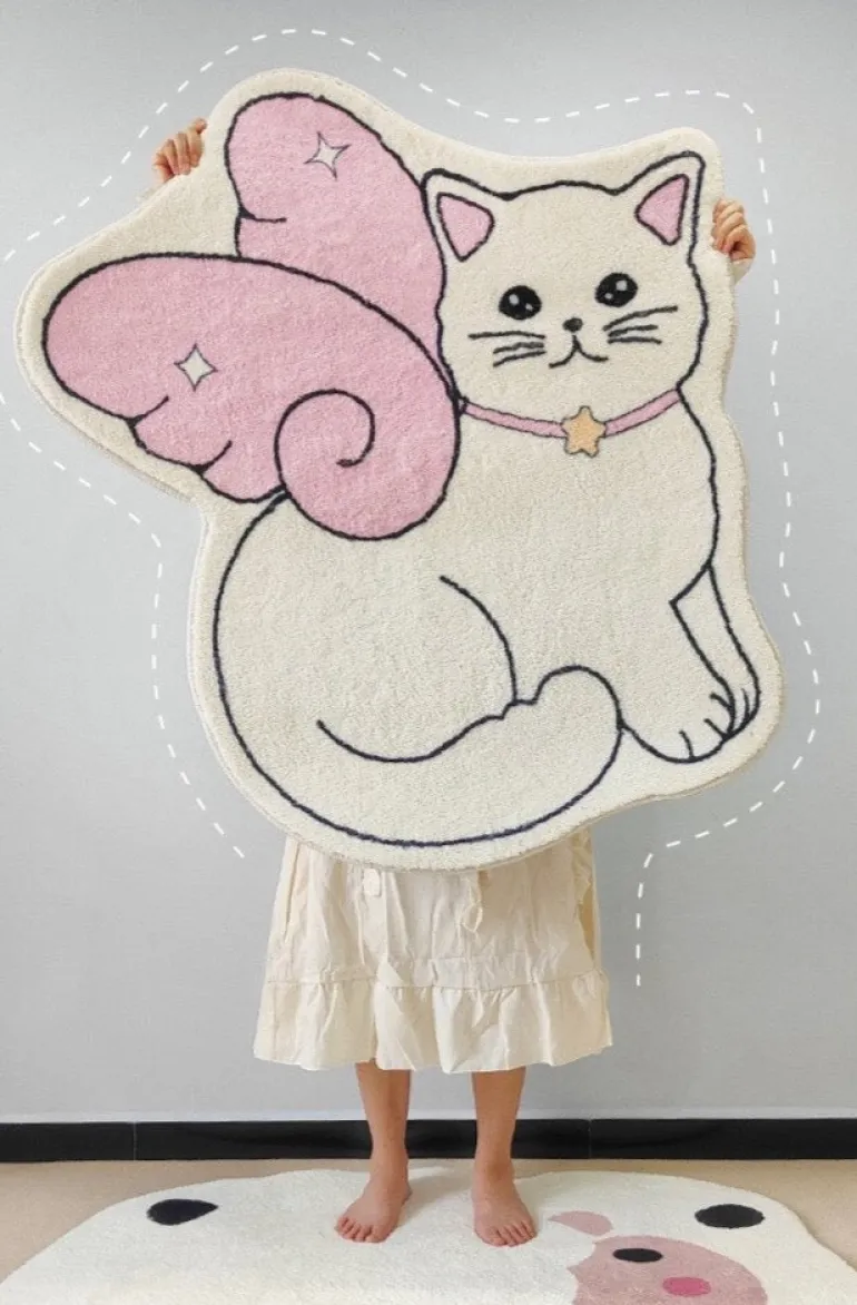Angel Cat Floor Mat