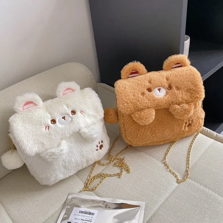 Baby Bear Fur Handbag
