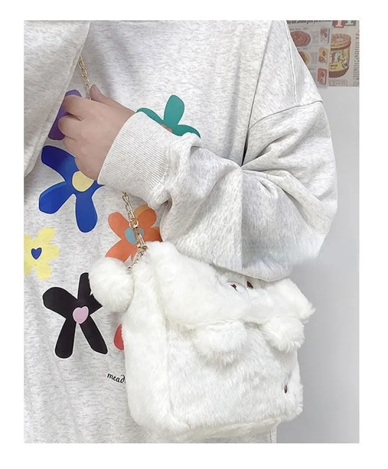 Baby Bear Fur Handbag