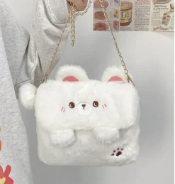 Baby Bear Fur Handbag