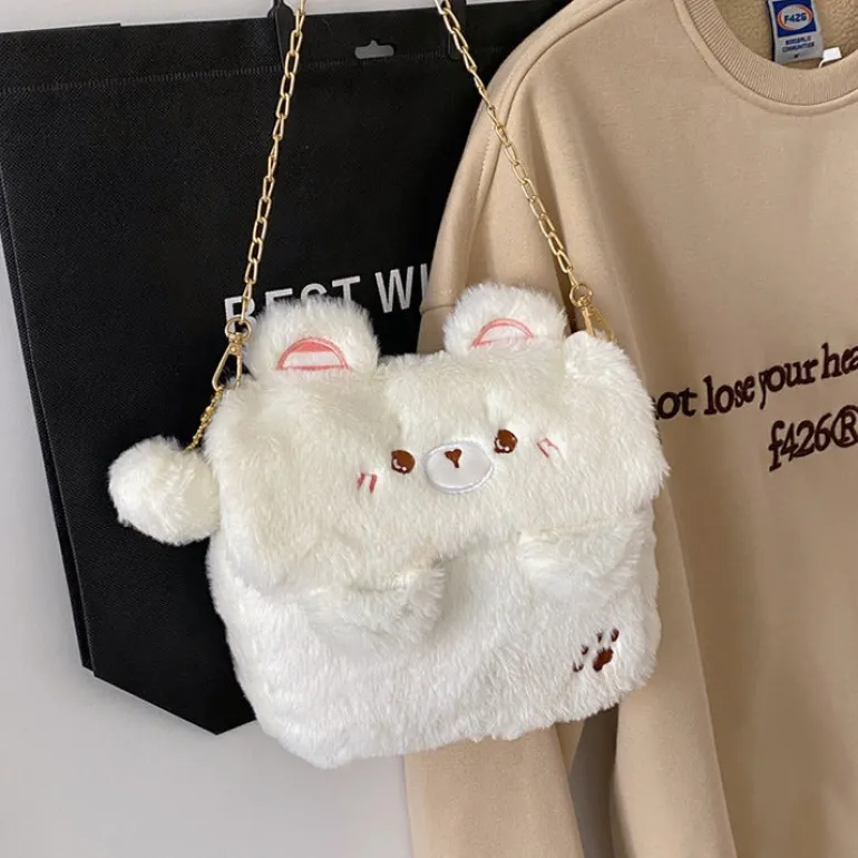 Baby Bear Fur Handbag