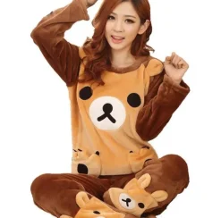 Baby Bear Fuzzy Pajama Set