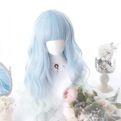 Baby Blue Wavy Wig