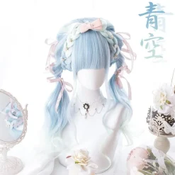 Baby Blue Wavy Wig