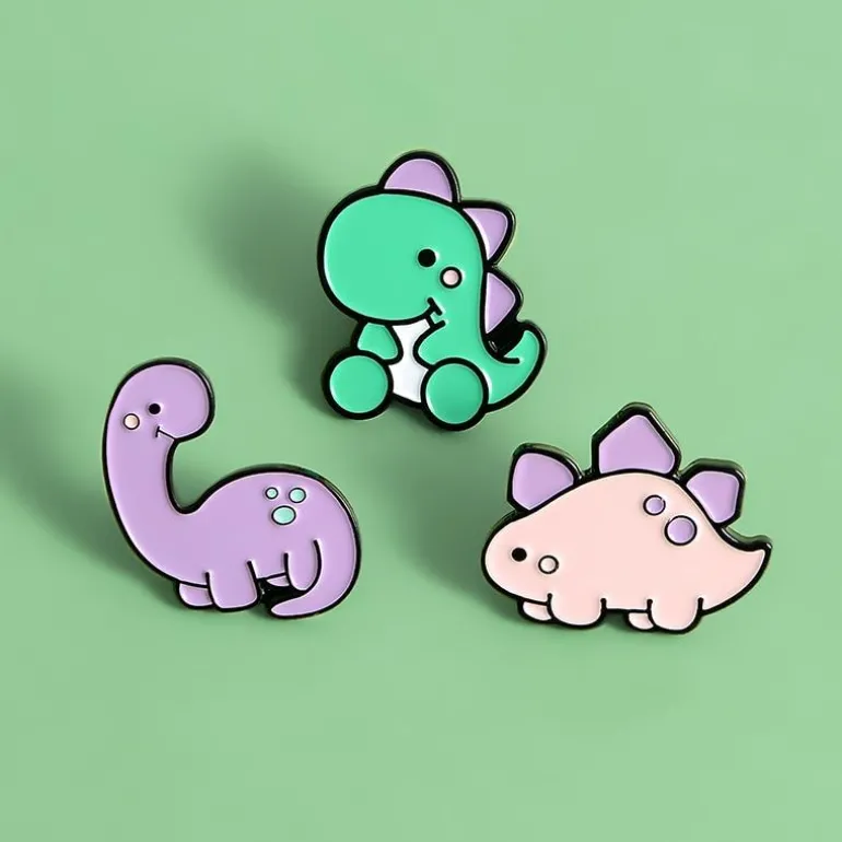 Baby Dino Enamel Pins