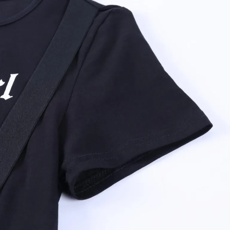 Baby Girl Suspender Crop Top