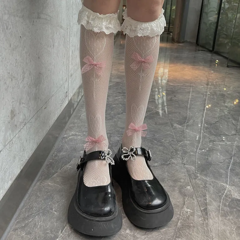 Babydoll Bow Lace Socks