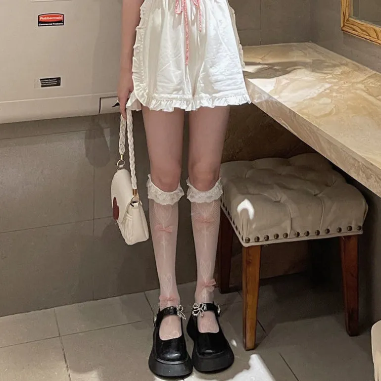 Babydoll Bow Lace Socks