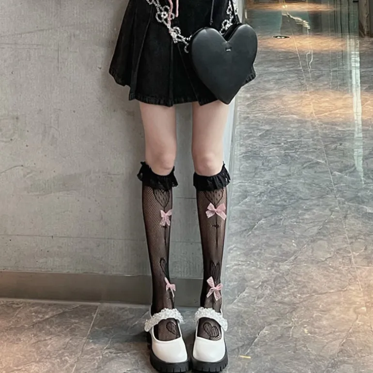 Babydoll Bow Lace Socks