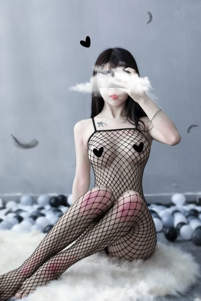Babydoll Fishnet Bodysuit