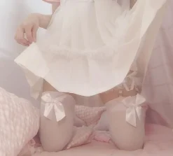 Babydoll Ruffle Garter Belt