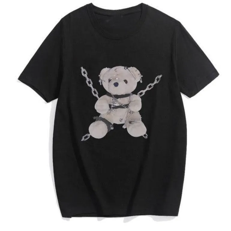 Baddie Chained Bear Tee