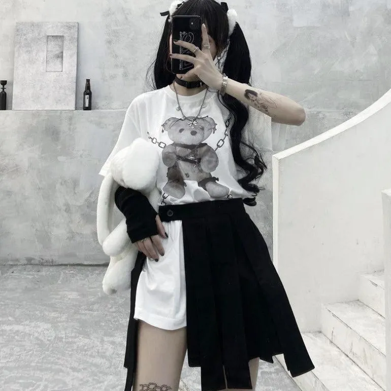 Baddie Chained Bear Tee