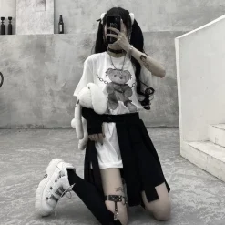 Baddie Chained Bear Tee