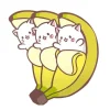 Banana Cat Triplets Pin