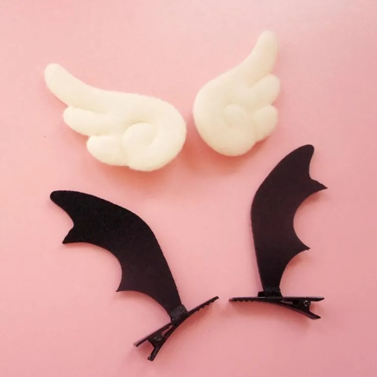 Bat Wing Headband & Clips