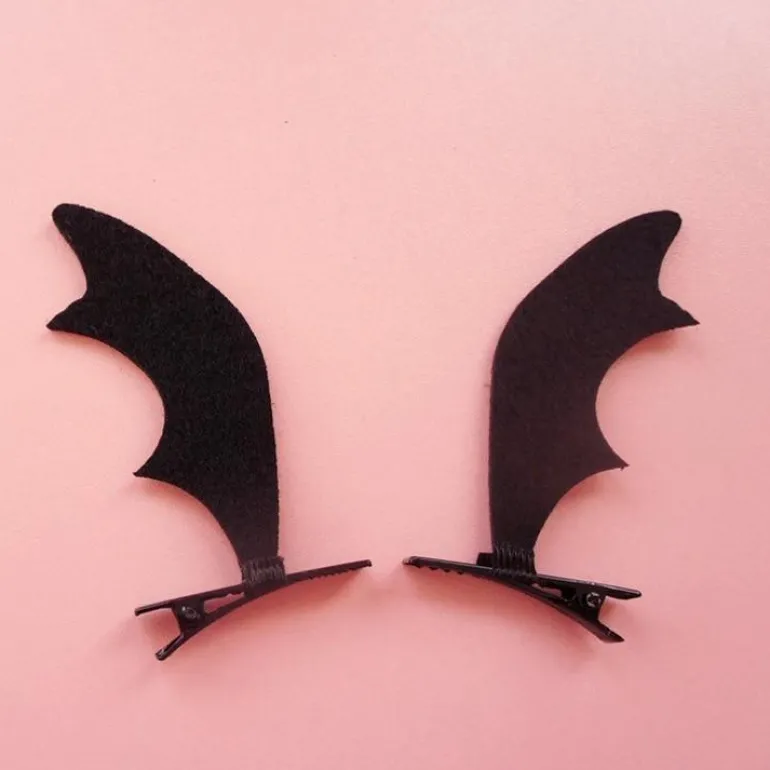 Bat Wing Headband & Clips