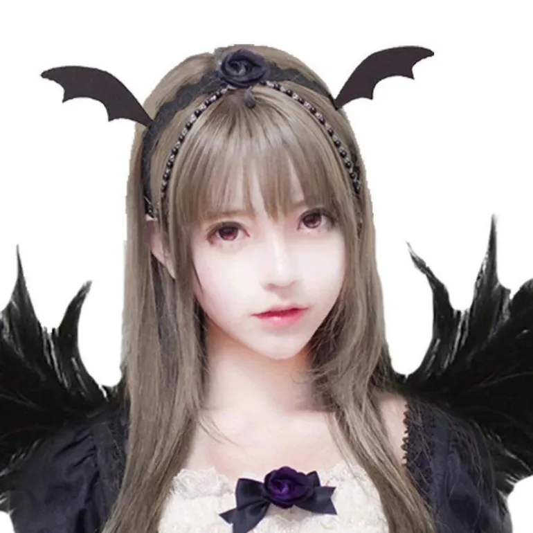 Bat Wing Headband & Clips