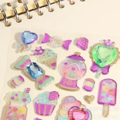 Bejeweled Puffy Sticker Pack