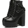 Belted Combat Boots