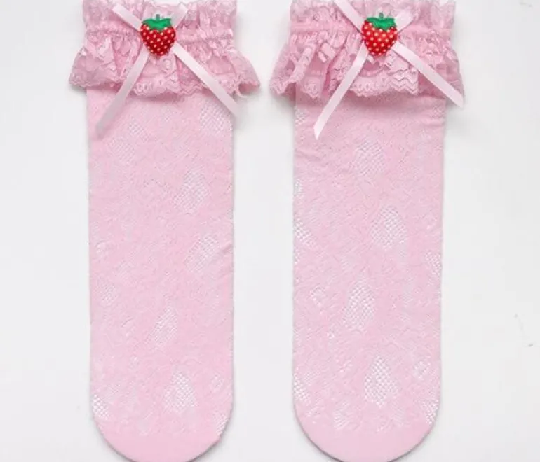 Berry Babydoll Stockings
