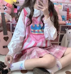 Birthday Cake Knit Vest
