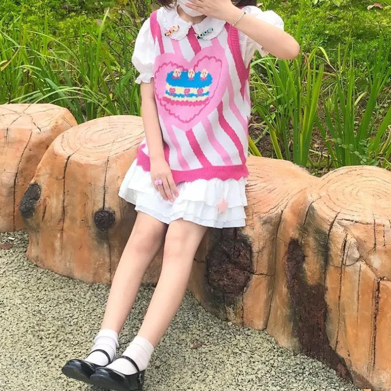 Birthday Cake Knit Vest