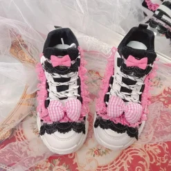 Black & Pink Baby Doll Sneakers