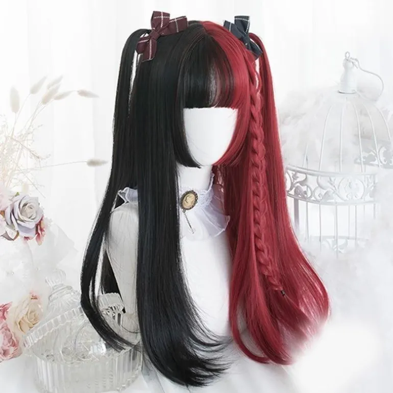 Black & Red Wig