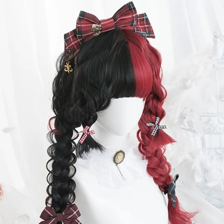 Black & Red Wig