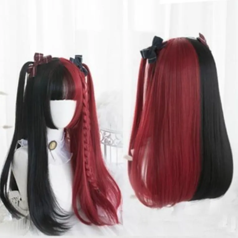 Black & Red Wig