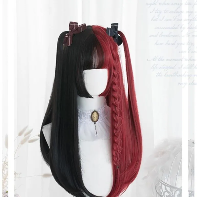 Black & Red Wig