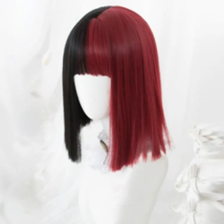 Black & Red Wig