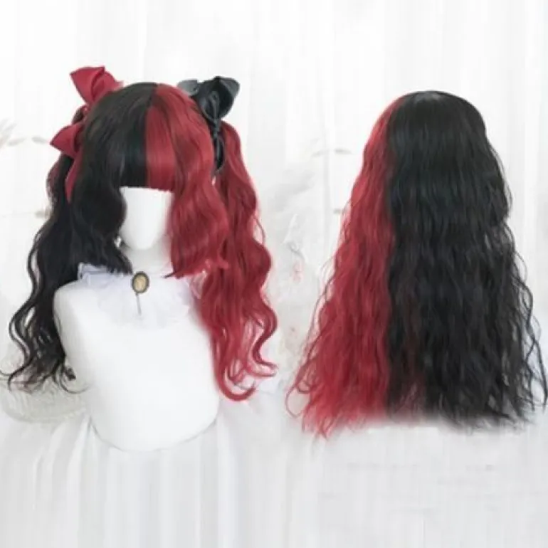 Black & Red Wig