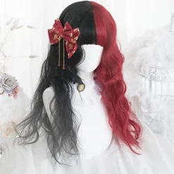 Black & Red Wig