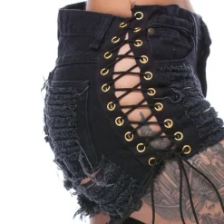Black Corset Shorts