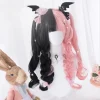 Black Pink Pastel Goth Wig