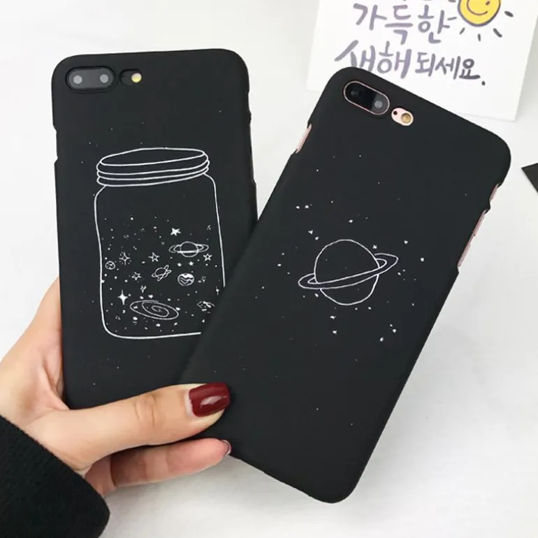 Black Space Phone Cases