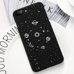 Black Space Phone Cases