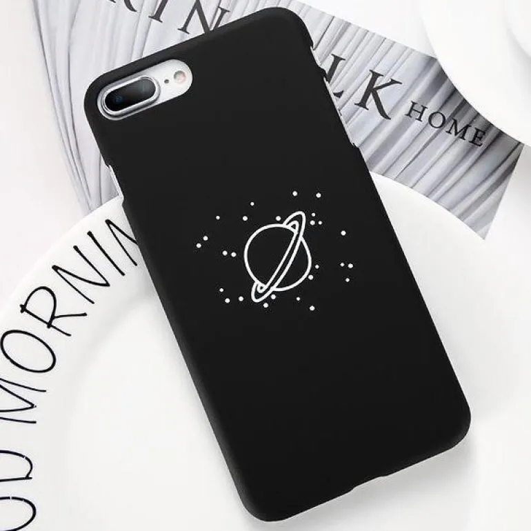 Black Space Phone Cases